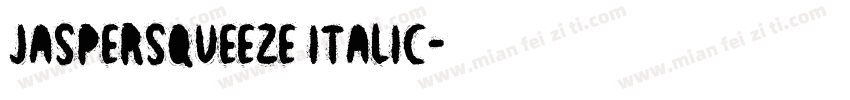 JasperSqueeze Italic字体转换